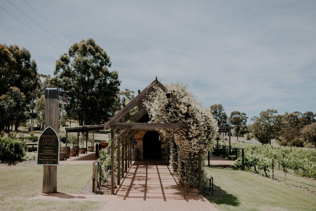 Peppers Creek Barrel Room Hunter Valley Wedding Venue