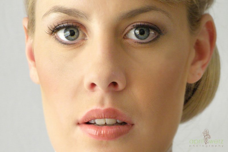 airbrush makeup on bride