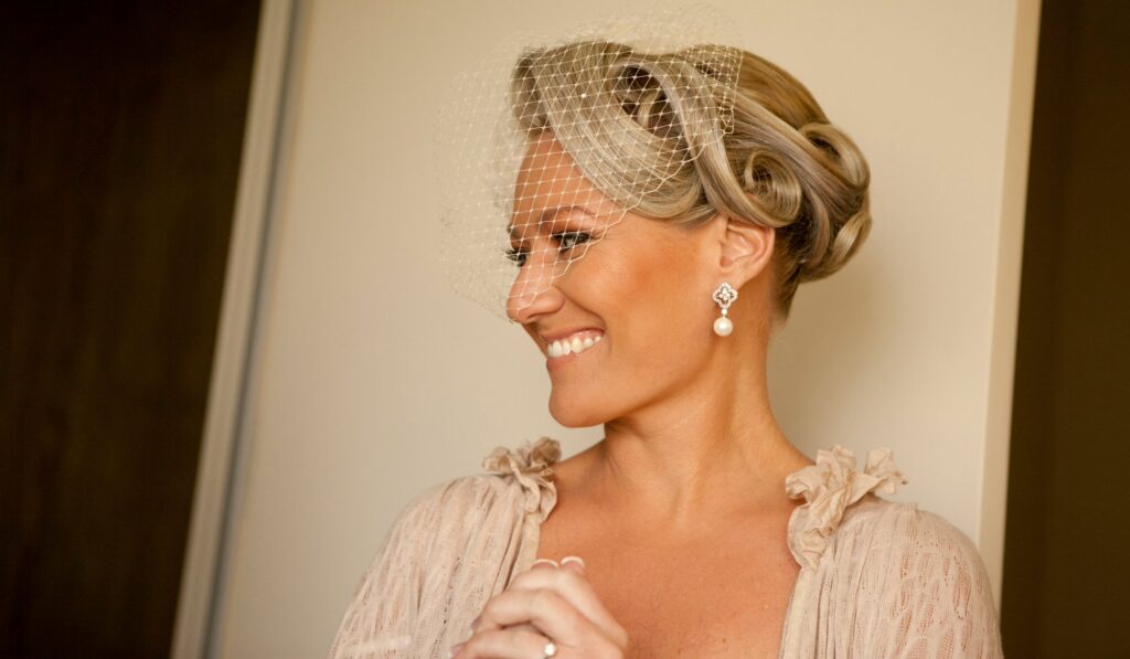 Happy bridal hair