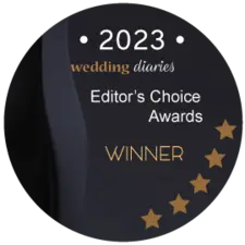 Wedding Diaries badge 2023 — Bellus award for bridal hair and makeup