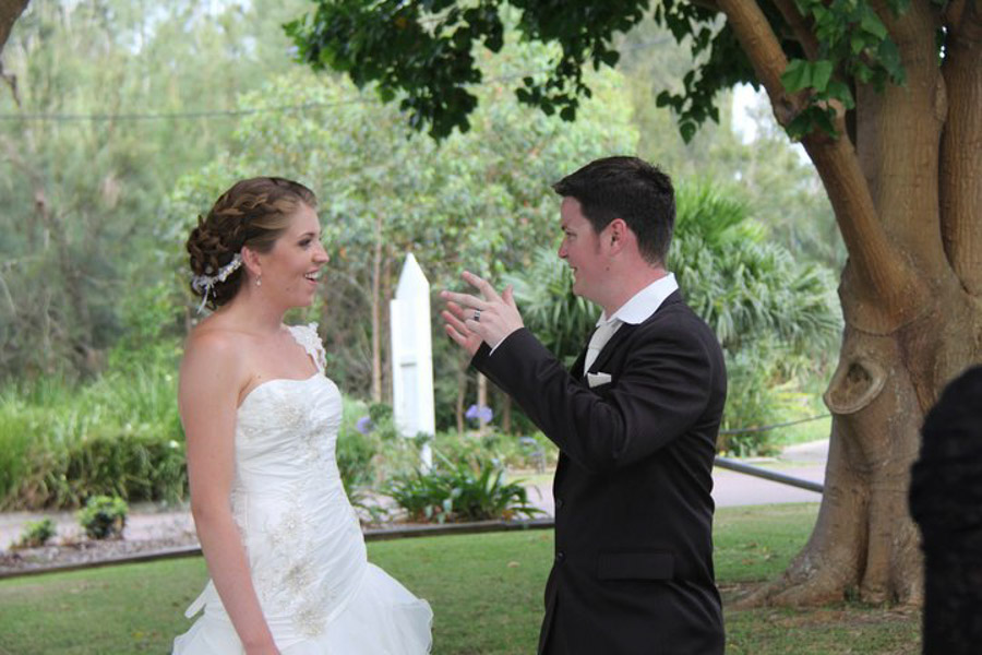 Bridal Ceremony Newcastle Intimate wedding hair and makeup